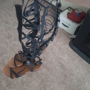 Gladiator lace up sandles